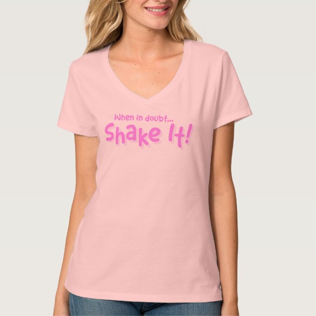 Classy Sayings- Shake It! Basic V-Neck T-Shirt (Devant)