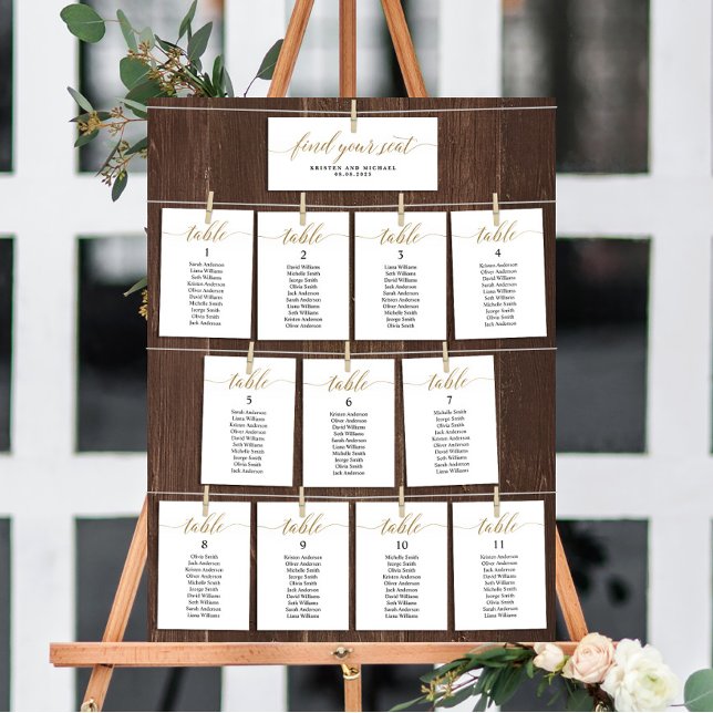 Classy Trouvez votre Mariage de siège Carte graphi (Créateur téléchargé)