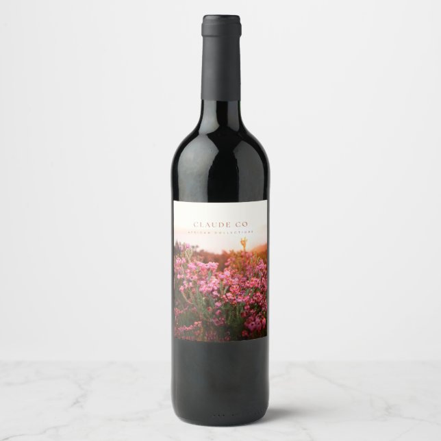 Claude Co Collection Africaine Étiquette Vin (Devant)