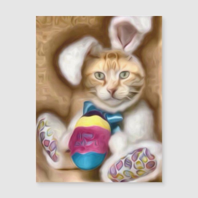 Claude Easter Bunny Holiday Postcard (Devant)