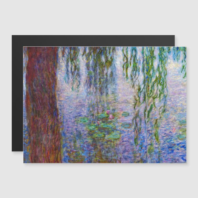 Claude Monet - Carte magnétique des nappes d'eau (Devant / Derrière)