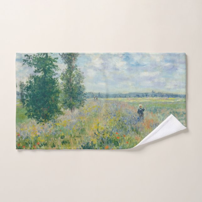Claude Monet - Champs de pavot près d'Argenteuil ( (Serviette à main)