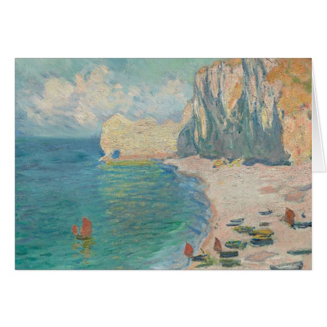 Claude Monet - Etretat - La Plage et la Falaise (Devant horizontal)