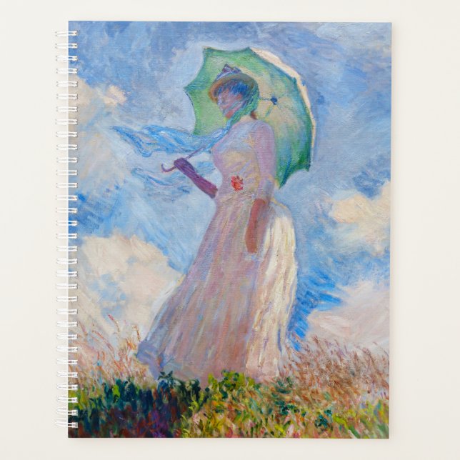 Claude Monet - Femme avec Parasol face à gauche (Devant)