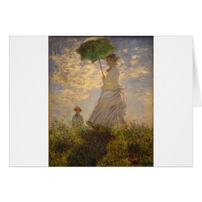 Claude Monet : Femme avec un parasol, 1875 (Devant horizontal)