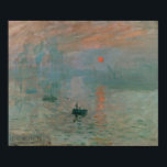 Claude Monet Impression Soleil levant (soleil leva<br><div class="desc">Une oeuvre d'art classique qui est passée dans le domaine public et fait des cadeaux merveilleux et d'autres produits. "Impression, Sunrise" est l'oeuvre éponyme de l'impressionnisme. Le nom du mouvement artistique a été dérivé du titre quand les critiques l'ont déplaisamment appelé comme incarnant une tendance qu'ils désapprouvaient. Claude Monet (1840-1826)...</div>
