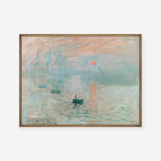 Claude Monet Impression Sunrise Peinture Art Impri