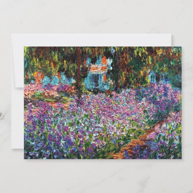 Claude Monet : Irises dans le jardin de Monet (Devant)