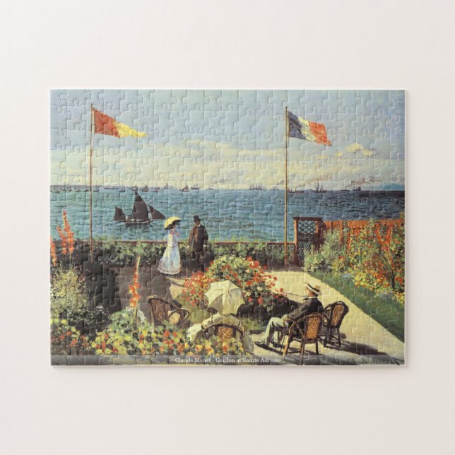 Claude Monet - jardin au puzzle de Sainte Adresse (Horizontal)