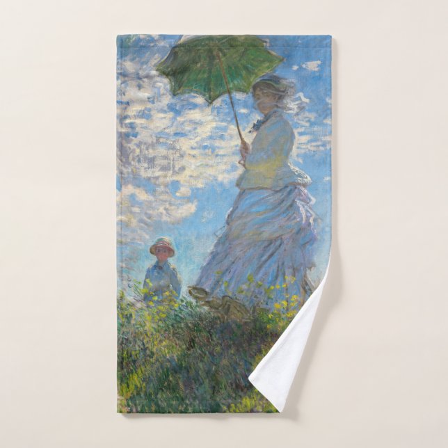 Claude Monet - La Promenade, Femme avec un Parasol (Serviette à main)