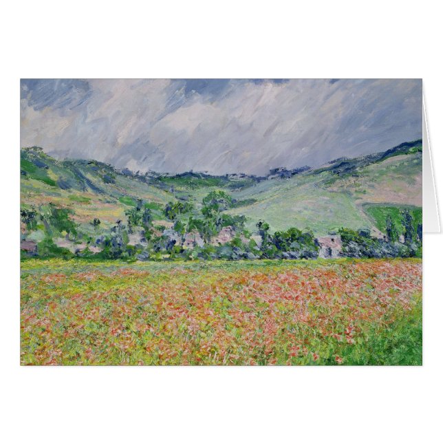 Claude Monet | Le champ de pavot près de Giverny,  (Devant horizontal)
