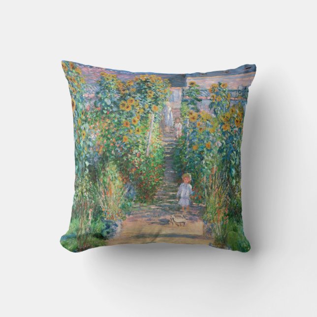 Claude Monet le coussin de peinture du jardin de (Recto)