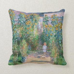 Claude Monet le coussin de peinture du jardin de