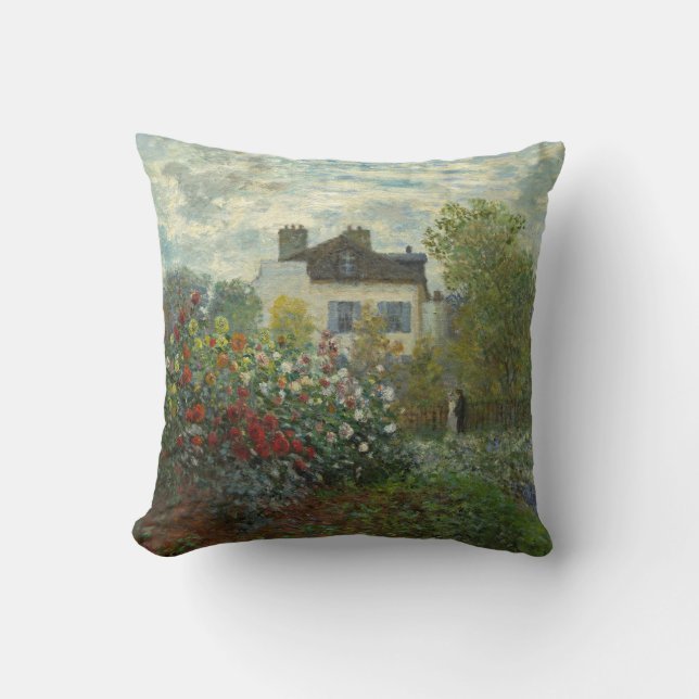Claude Monet le coussin de peinture du jardin de (Recto)