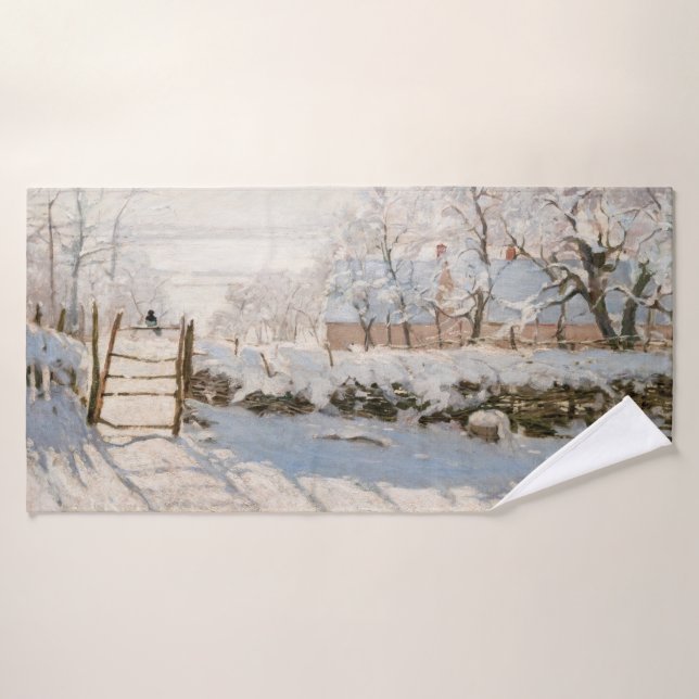 Claude Monet - Le Magpie (Serviette de bain)