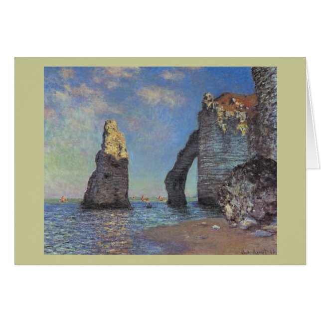 Claude Monet - les falaises chez Etretat 1885 (Devant horizontal)