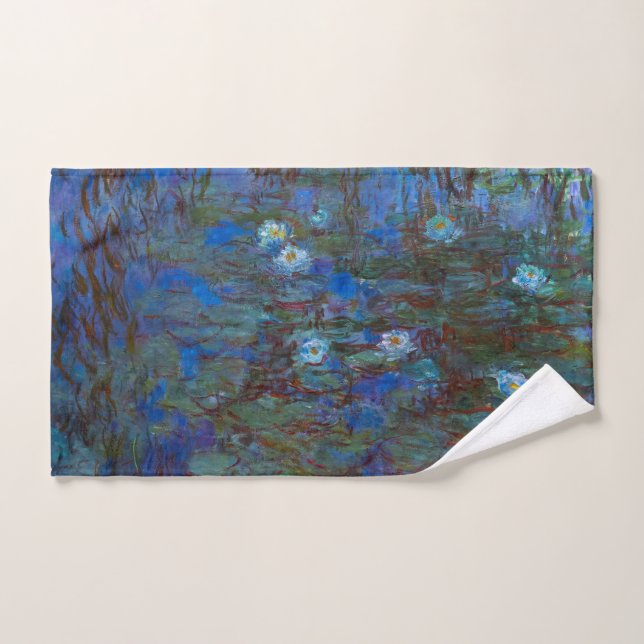 Claude Monet - Lys d'Eau Bleue (Serviette à main)