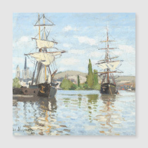 Claude Monet. Navires à cheval sur la Seine à Roue