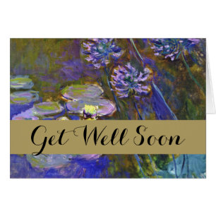 Claude Monet Nymphéas Agapanthus Art Vintage