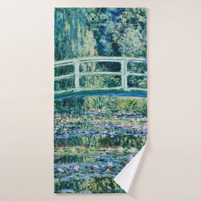 Claude Monet - Pont D'Eau Et Pont Japonais (Serviette de bain)