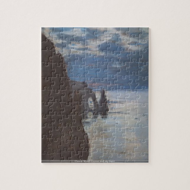 Claude Monet - puzzle de rassemblement d'océan et (Vertical)