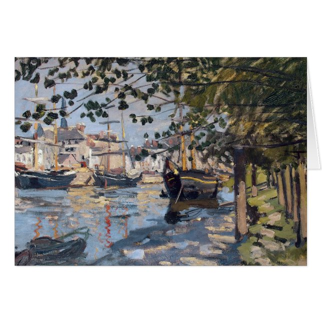 Claude Monet | Seine à Rouen, 1872 (Devant horizontal)
