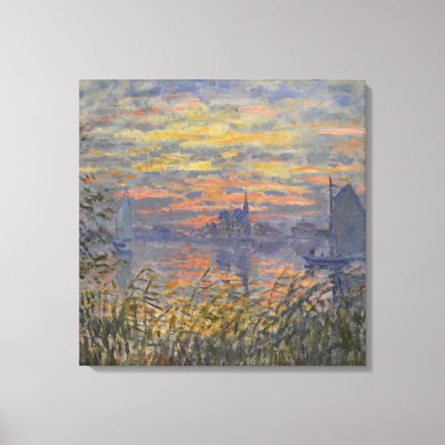 Claude Monet - Vue Marine Avec Pri Toile Coucher D (Recto)