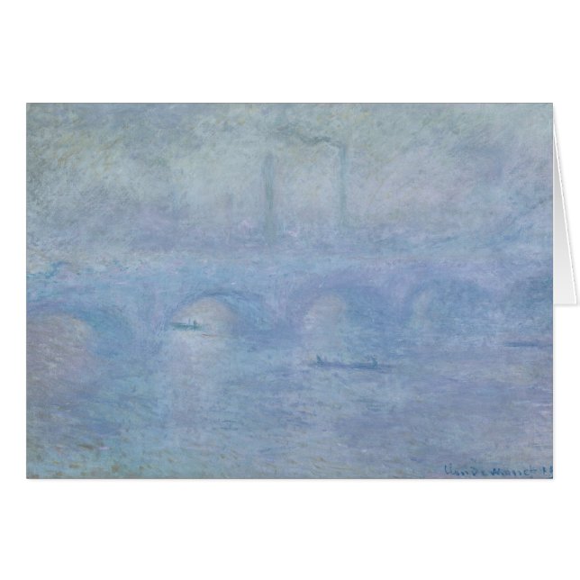 Claude Monet | Waterloo Bridge : Effet de la fosse (Devant horizontal)