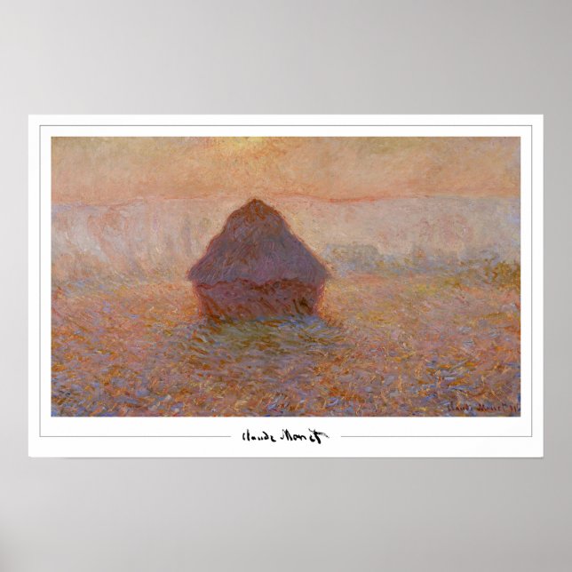 Claude Monet Zedign Affiche d'art #24 (Devant)