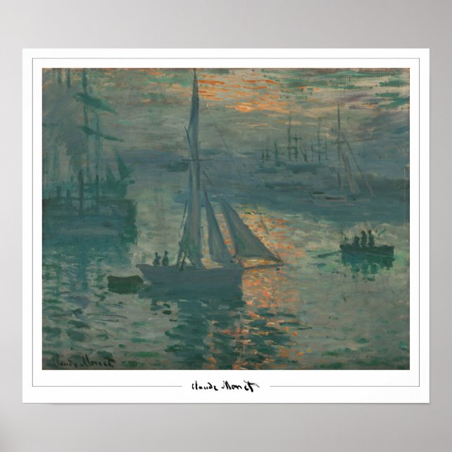 Claude Monet Zedign Affiche d'art #36-2 (Devant)