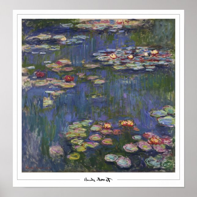Claude Monet Zedign Art Poster #40-2 (Devant)