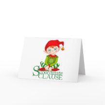Clause subordonnée Carte de Noël (vide à l'intérie