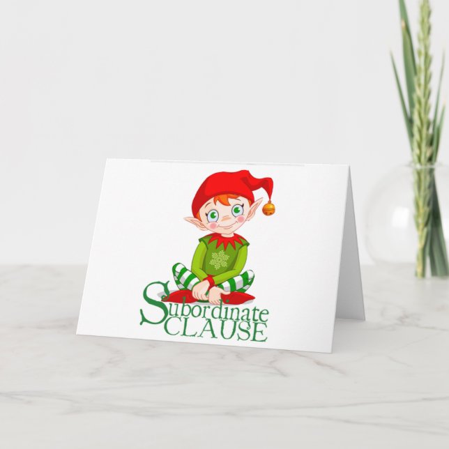 Clause subordonnée Carte de Noël (vide à l'intérie (Devant)