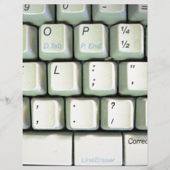 Clavier de machine à écrire (Devant)