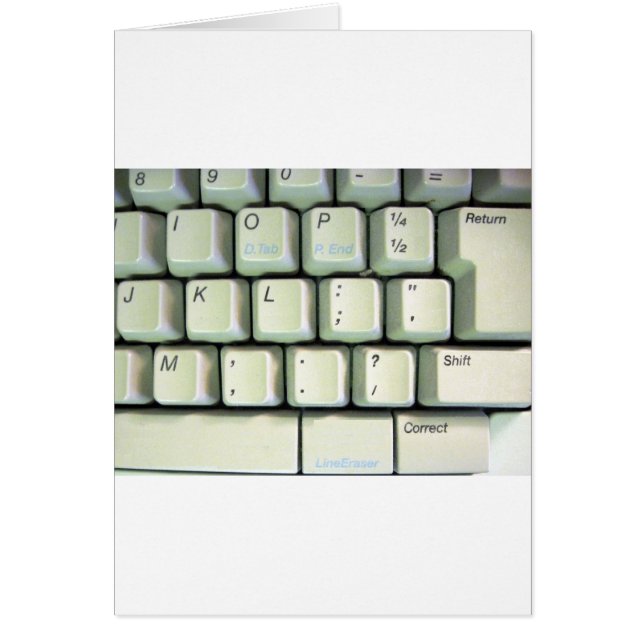 Clavier de machine à écrire (Devant)