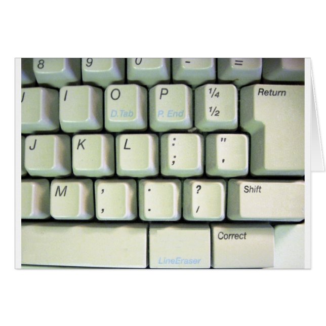 Clavier de machine à écrire (Devant horizontal)