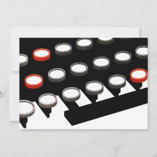 Clavier de machine à écrire vintage de style rétro