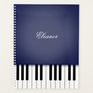 Clavier de musique de piano bleu de minuit Customi