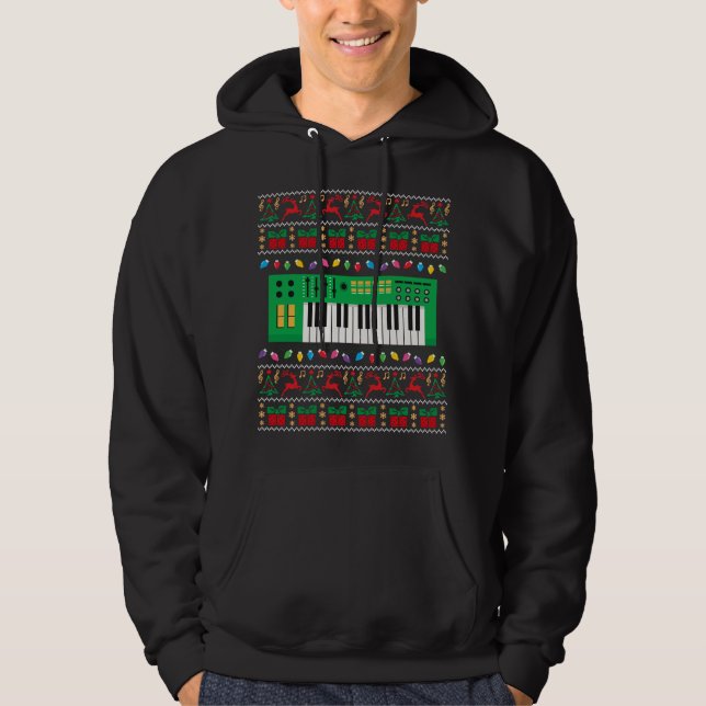 Clavier de musique laide de Noël Sweat lumières (Devant)