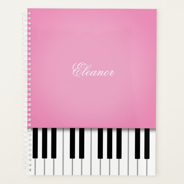 Clavier de musique Piano Rose jolie Customisé (Devant)