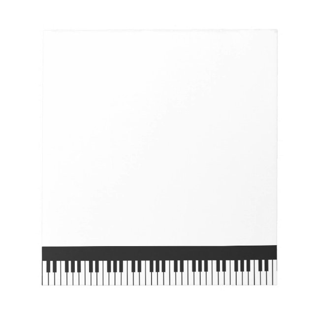 Clavier de Piano Bloc-Notes (Devant)