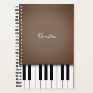 Clavier de piano Brown foncé Musique personnalisée