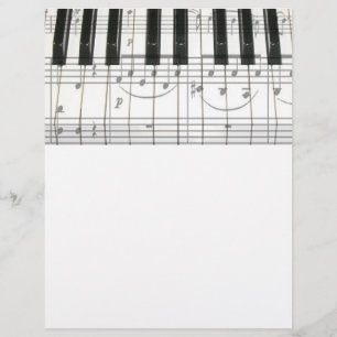 Clavier de piano et notes musicales