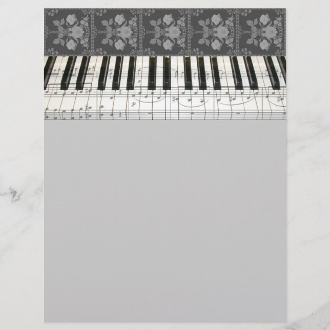 Clavier de piano floral (Devant)