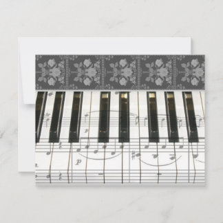 Clavier de piano floral