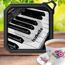 Clavier de piano noir et blanc personnalisé pour l