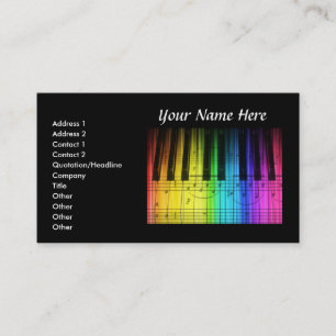 Clavier et notes de musique de Colorf Piano Carte