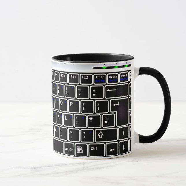 Clavier informatique Conception Café Mug (Droite)