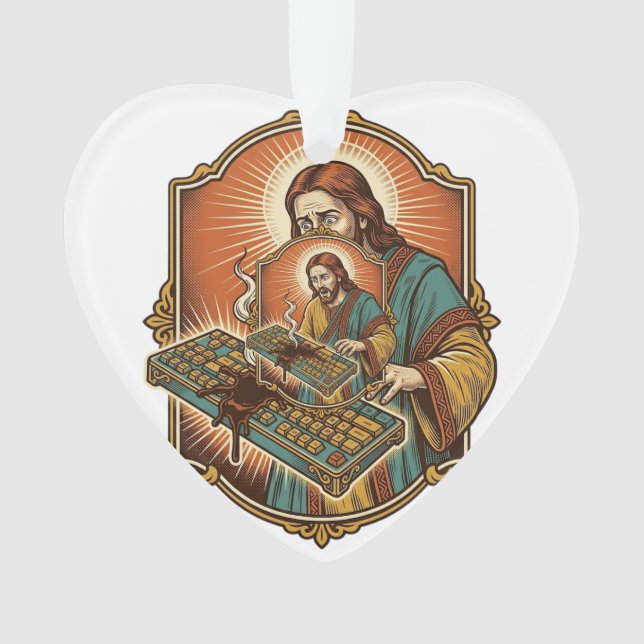 Clavier Mécanique Cassé par un Café Jésus Technolo (devant)