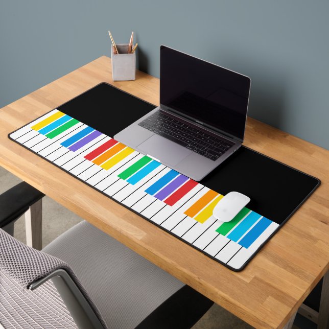 Clavier moderne noir couleur Piano personnalisé (Bureau 2)
